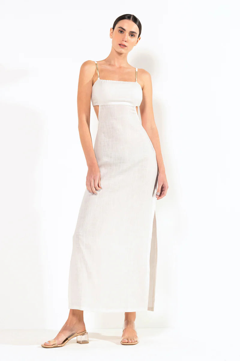 Yas Off White Dress