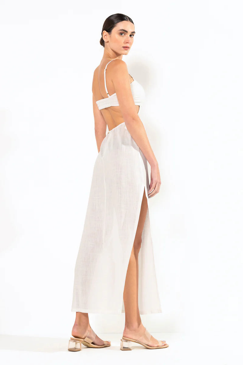 Yas Off White Dress