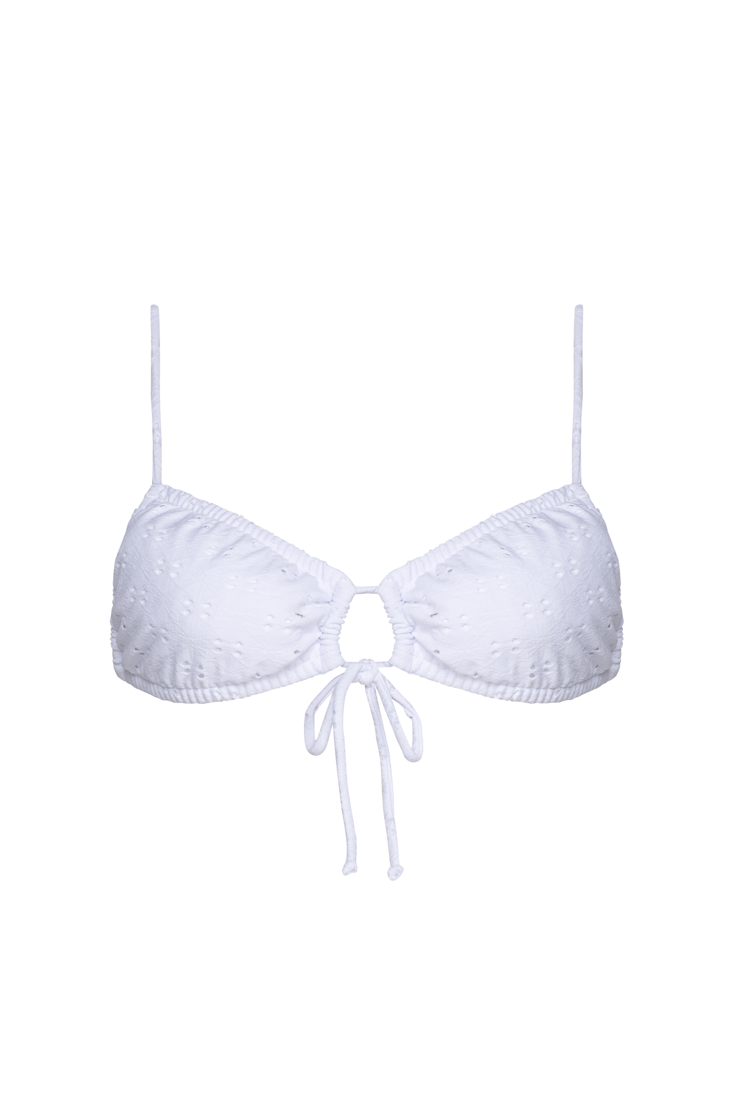 Bikini Top + Bottom - Wild Flower White Lilies