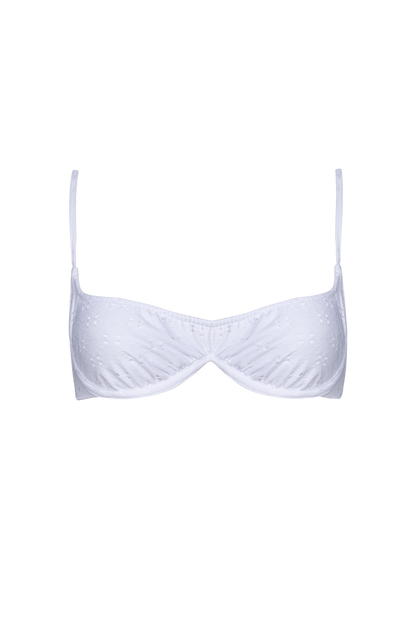 Biquíni Top + Bottom - Bloom White Lilies