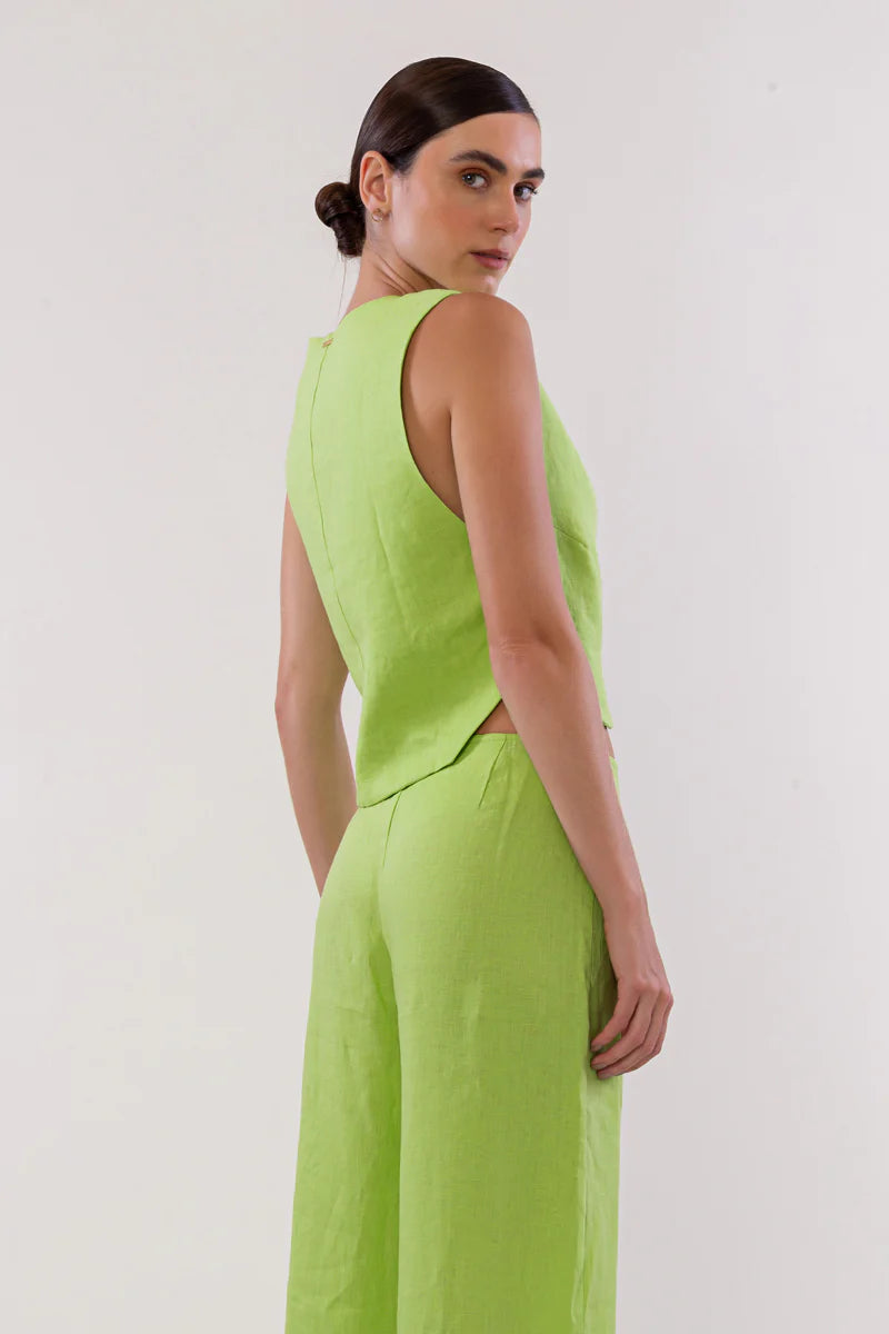 Colete Elena Lime Green