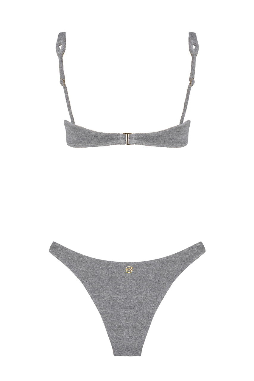 Biquíni Top + Bottom - Joy Gray Shade