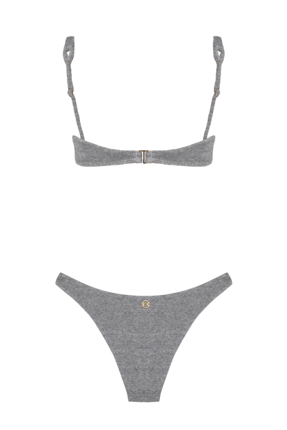 Biquíni Top + Bottom - Joy Gray Shade