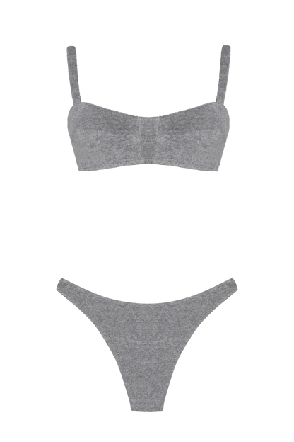 Biquíni Top + Bottom - Joy Gray Shade